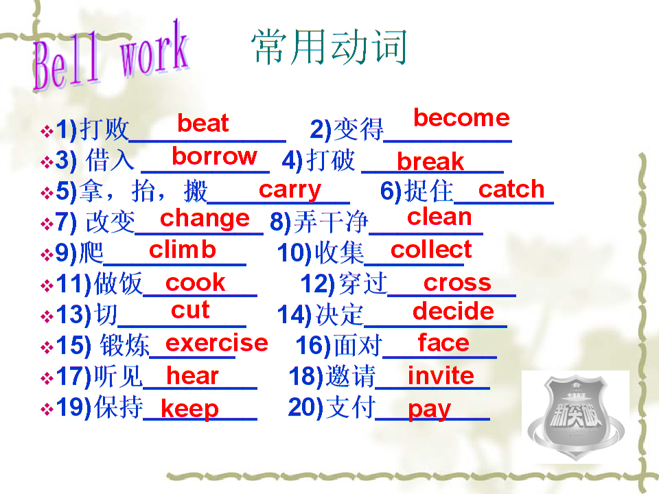 区伦教翁佑中学2017届九年级英语中考专项复习:现在进行时,过去进行时