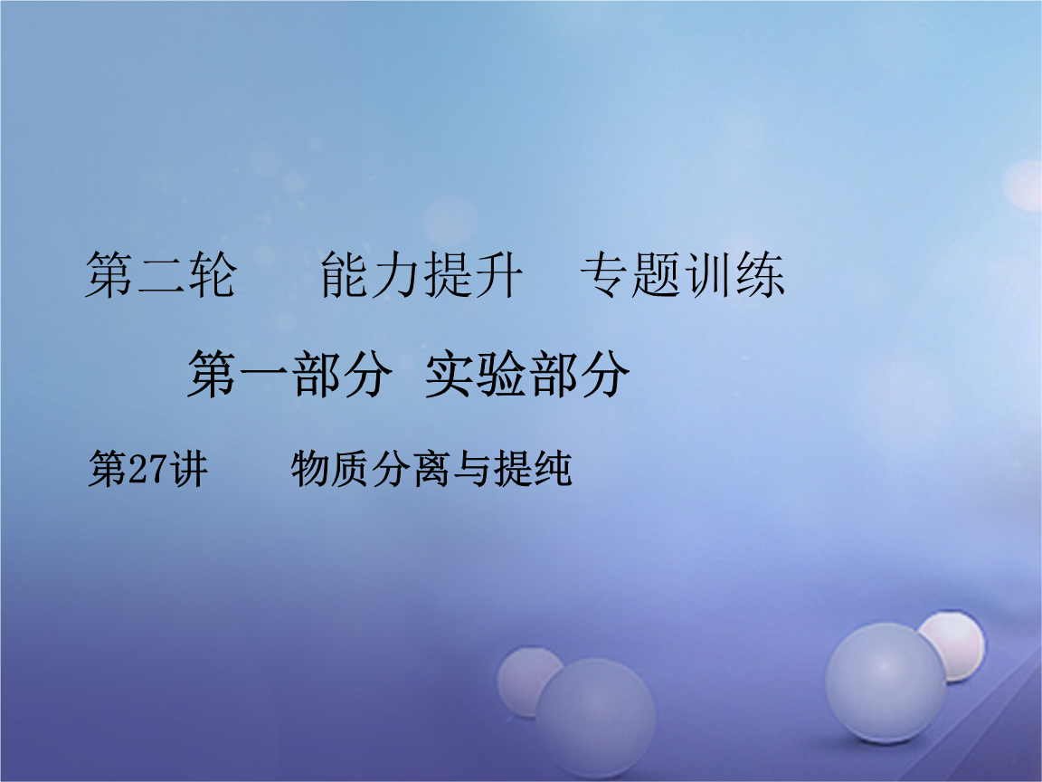 广东省2017届中考化学复习第二轮能力提升专