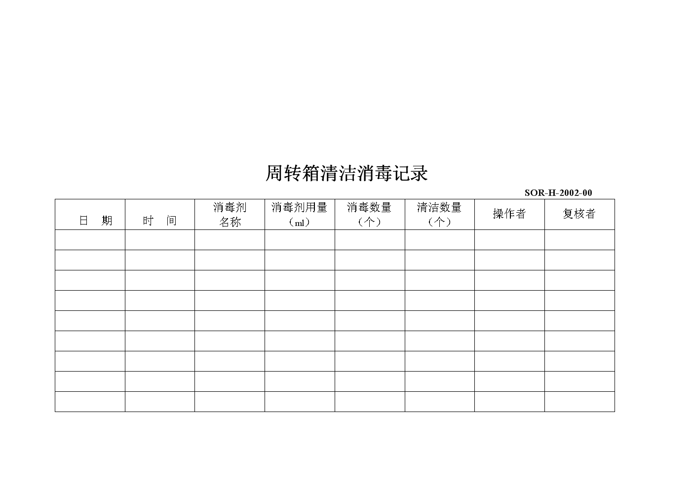 周转箱消毒记录.doc