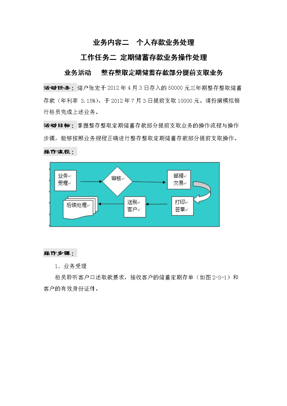 整整定期储蓄存款部提.doc