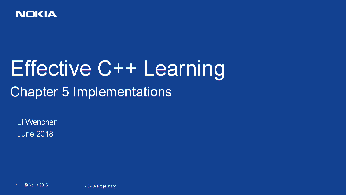 effectivec  (chapter5)-学习笔记.ppt